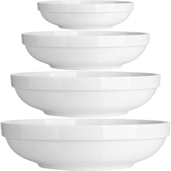 White serving dishes set sale